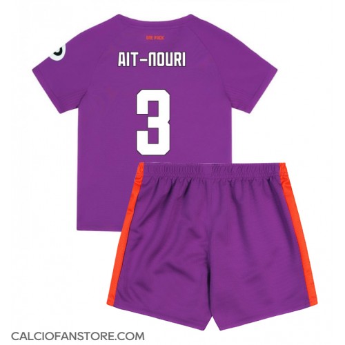 Maglia Calcio Wolves Rayan Ait-Nouri #3 Terza Divisa Bambino 2024-25 Manica Corta (+ pantaloncini)